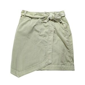 Anthropologie Pilcro and the Letter Press Faded Green Wrap Skirt Size 6